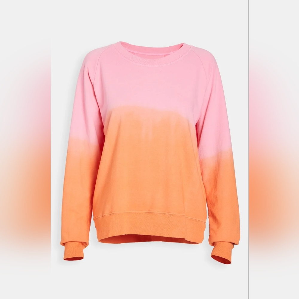 Splits59 pink orange ombre tie-dye Tilda pullover sweatshirt